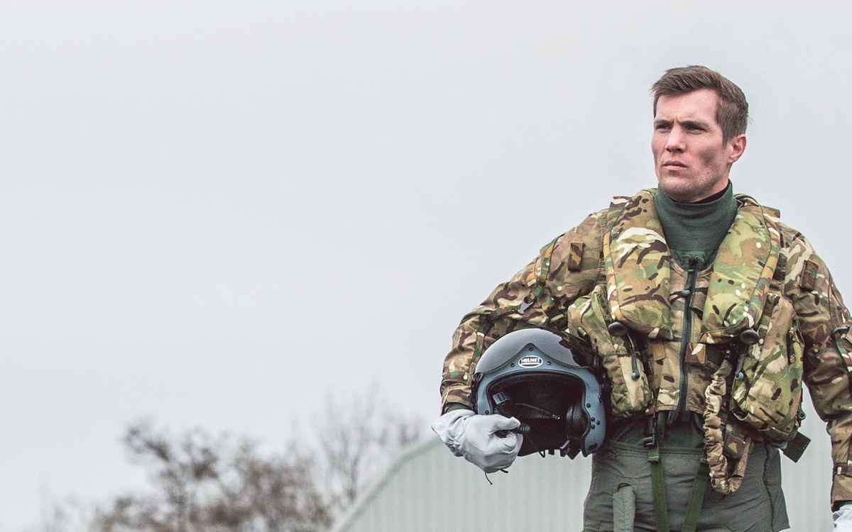 Beaufort Mk42B aircrew life vest worn by rotary-wing crew