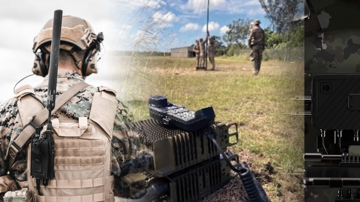 Tactical communications — manpack radio, HF field station and body-worn MANET node