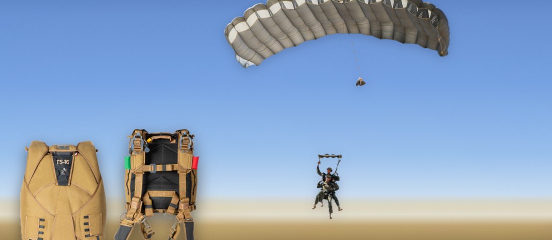 Tandem Sigma — TS-16 harness and container with a tandem pair under canopy