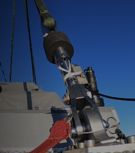 WISAD water-sensing disconnect unit rigged on a load, tested to Def Stan 00-35