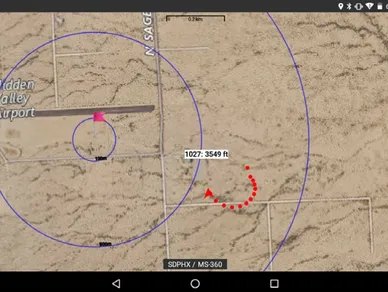 AGU-LINK groundstation tactical map display