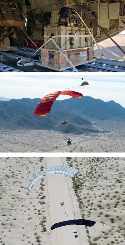 Ambassador system: rigged load, guided descent and precision landing